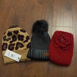 3 Beanies / Cold Weather Accessories!